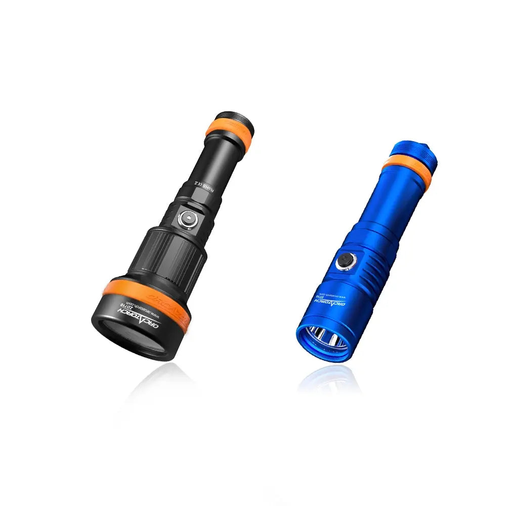 OrcaTorch Recreational Diving ZD710 MK2 bundle torcia subacquea