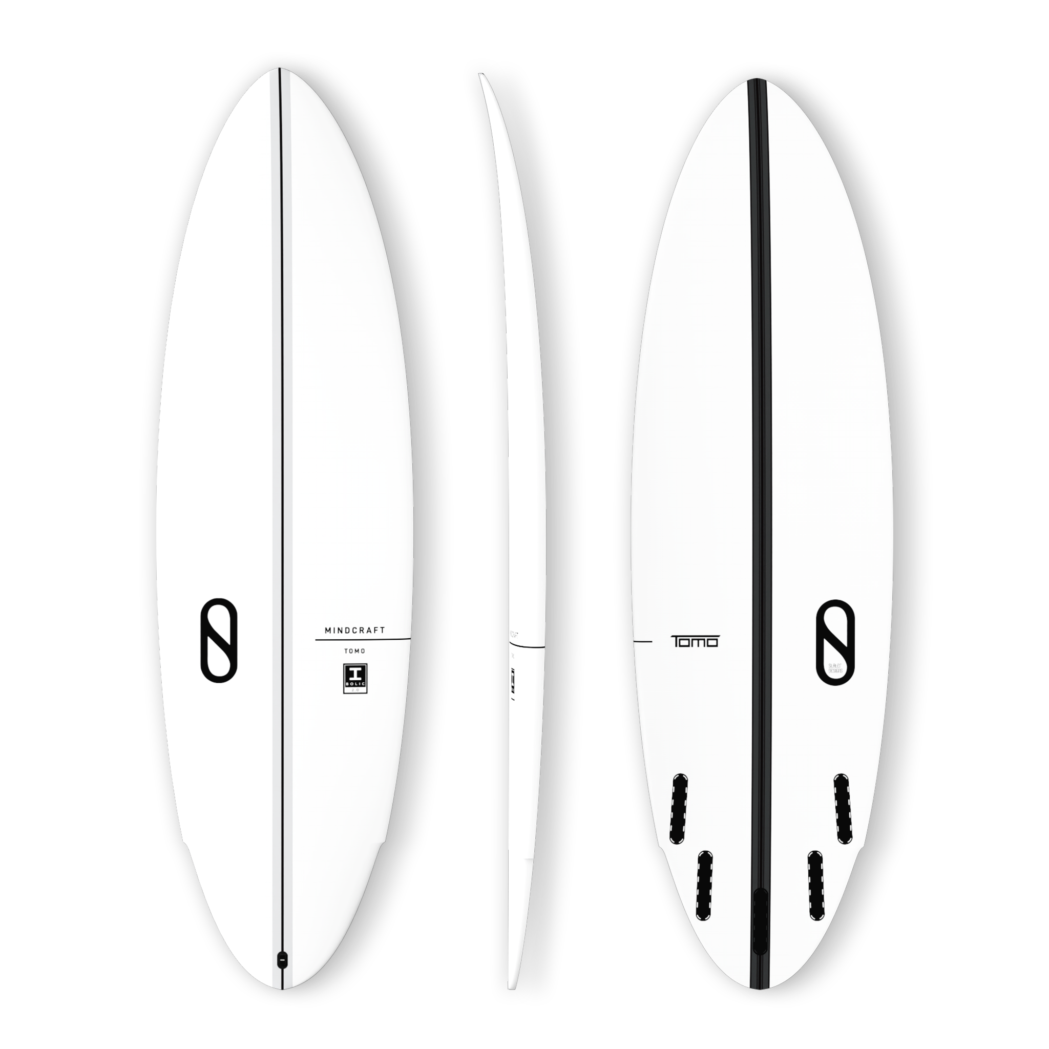 Firewire Slater Designs Mindcraft tavola da surf bianca 5'4" I-Bolic 2.0