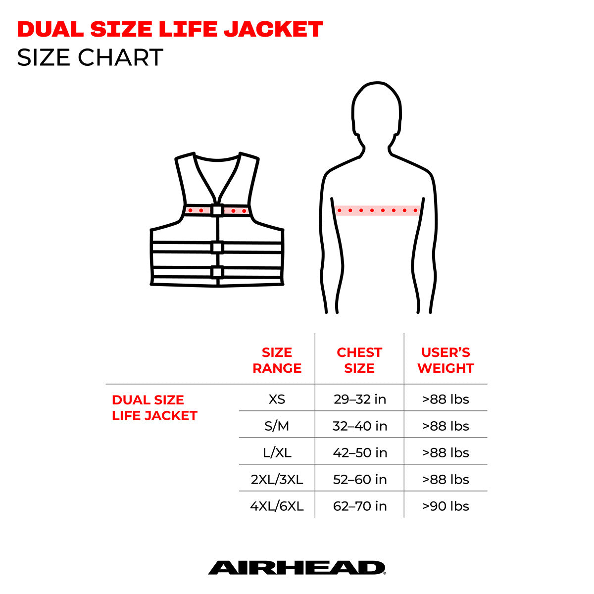 AIRHEAD Life Jackets & Safety Gear Bolt giubbotto salvagente Child