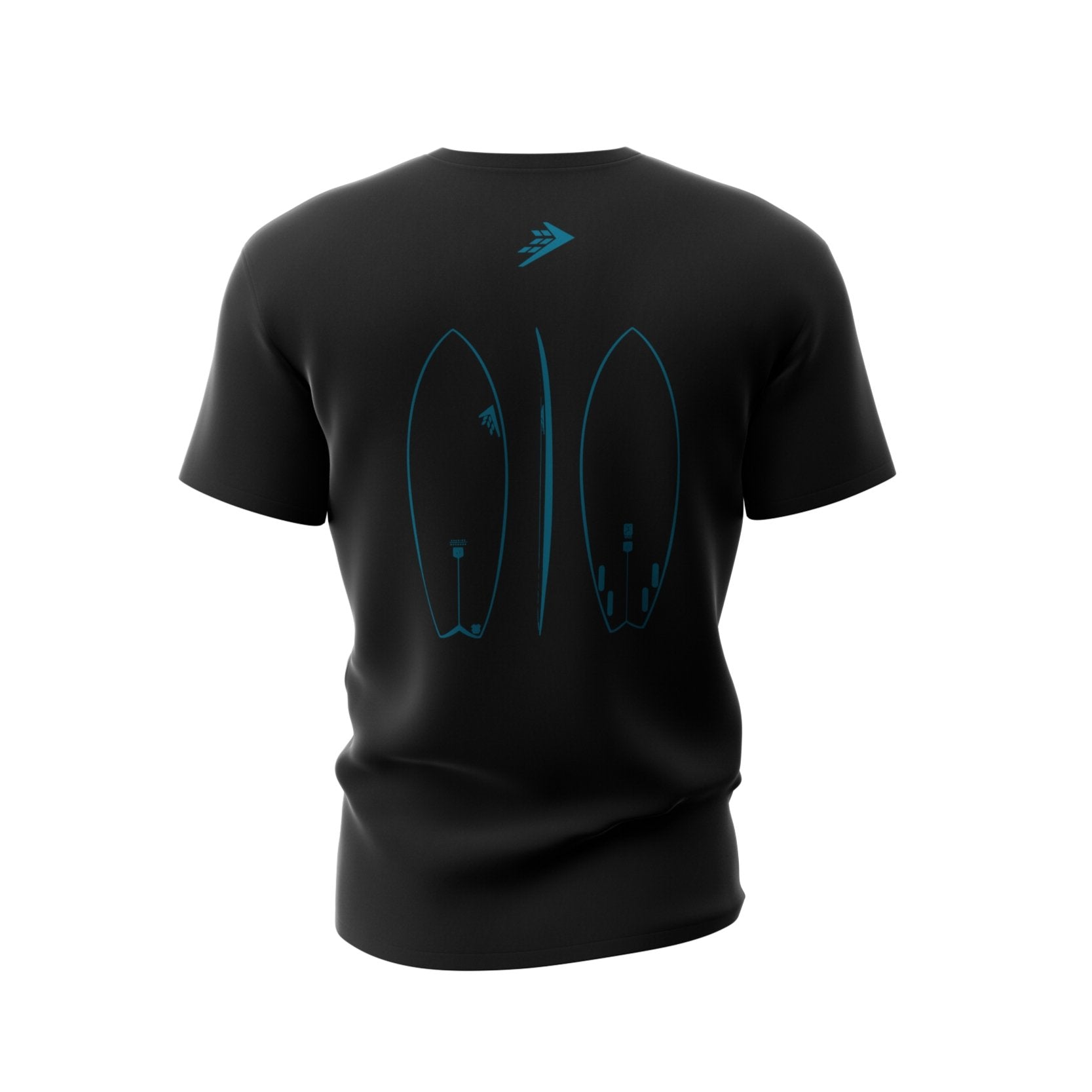 Firewire Clothing Seaside Tee maglietta nera in cotone organico