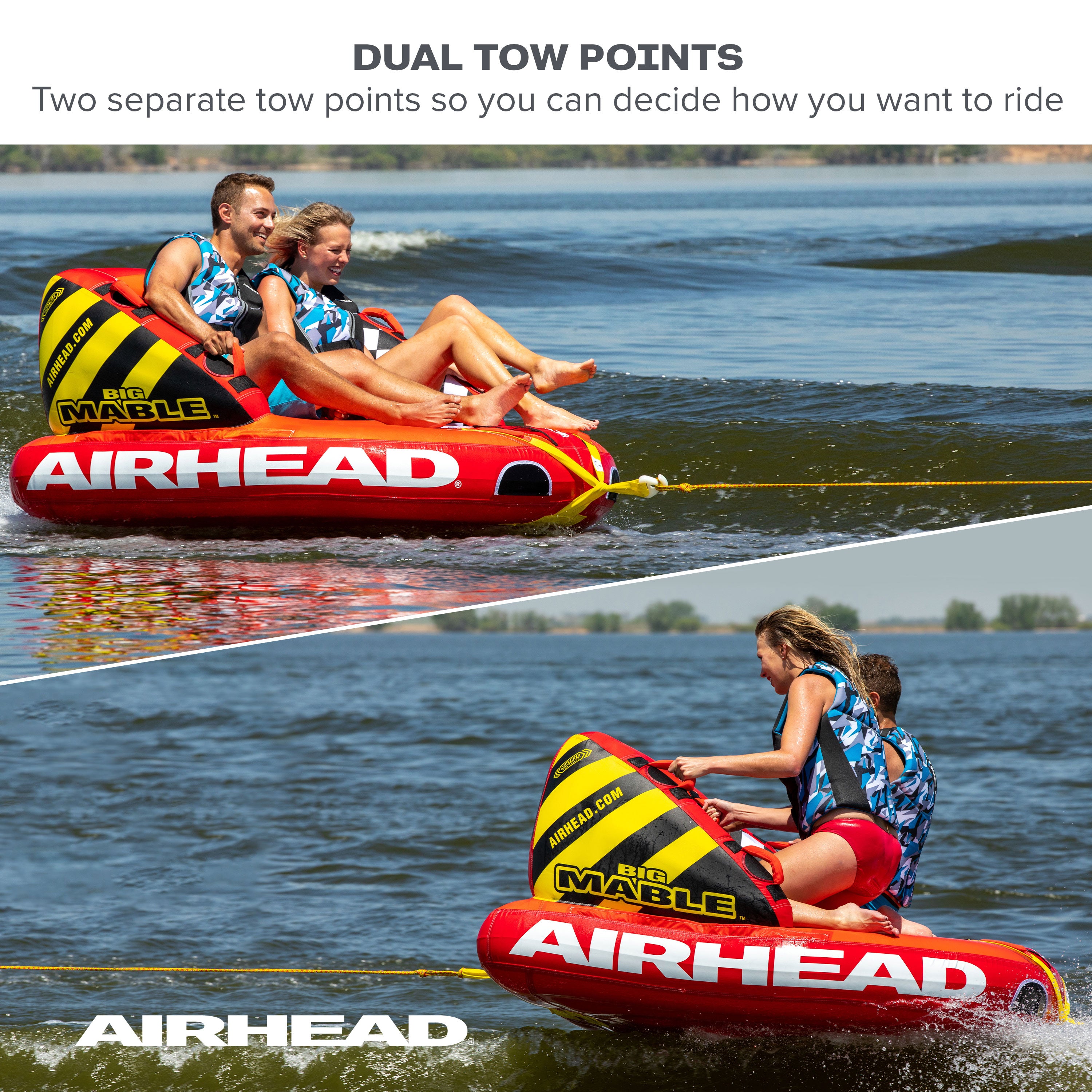 AIRHEAD Towable Tubes Big Mable gonfiabile trainabile per 2 persone