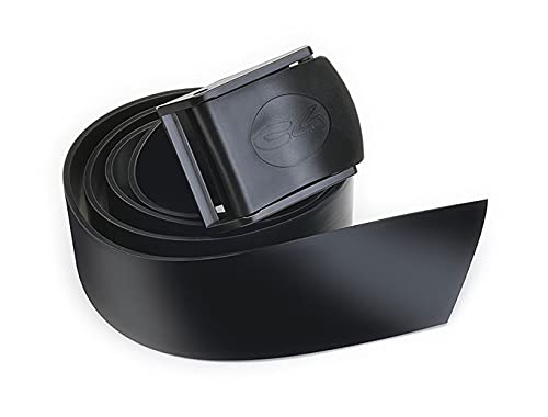 C4 Belts and Weights cintura in silicone con fibbia in nylon nera 140 cm