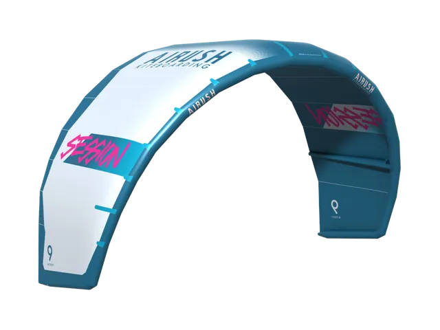 Airush Kites Session v2 kite 9 m verde azzurro e grigio