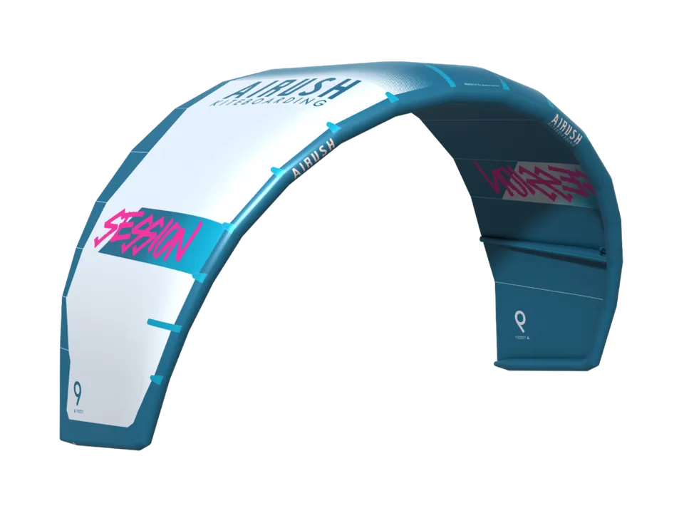 Airush Kites Session v2 kite 9 m verde azzurro e grigio