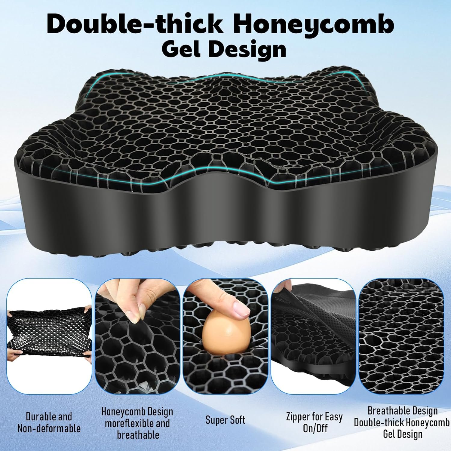 NEW-Vi Stadium Seat Cushion Cooling Gel Seat Cushion cuscino gel rinfrescante antiscivolo