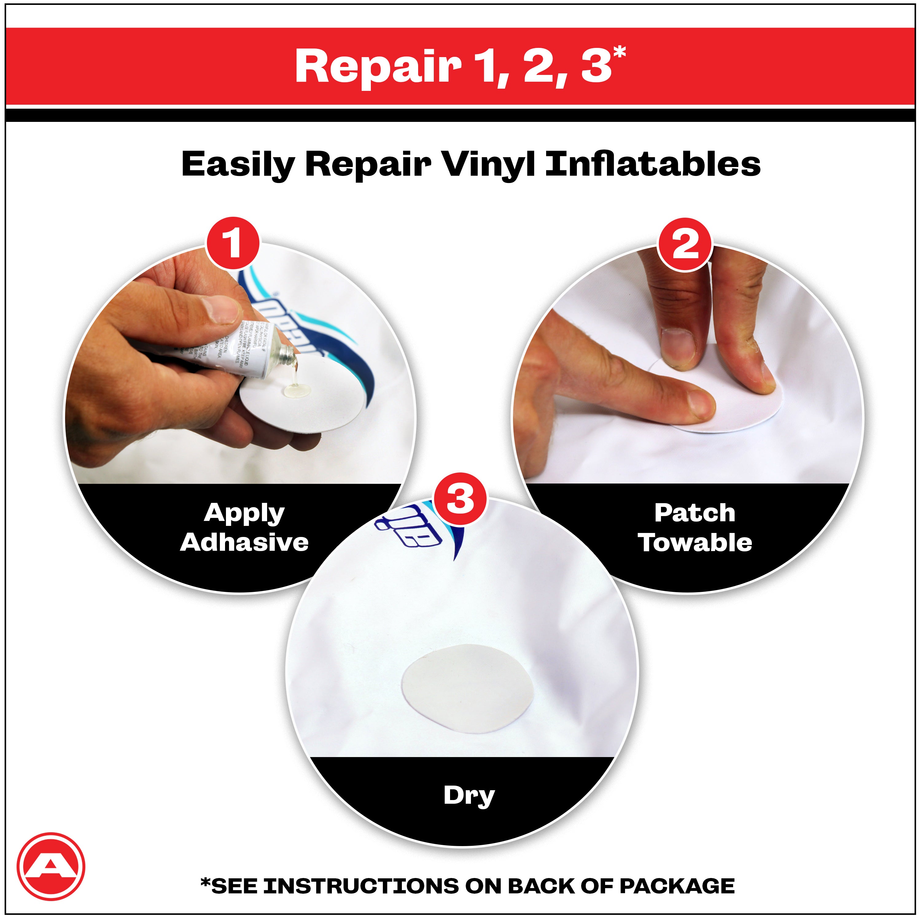 AIRHEAD Boating Accessories Vinyl Repair Kit kit riparazione vinile