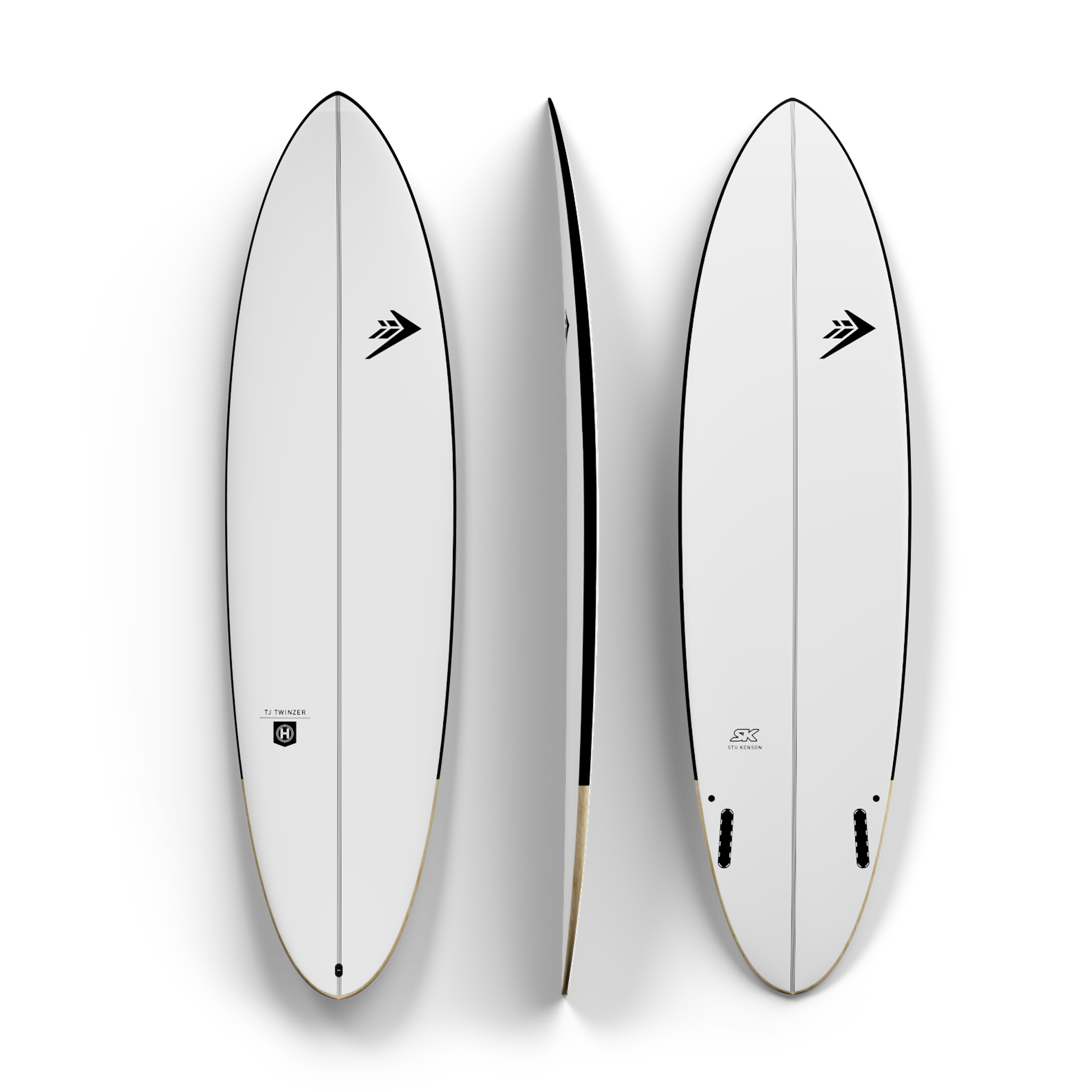 Firewire Taylor Jensen Twinzer 2026 tavola da surf nera Helium