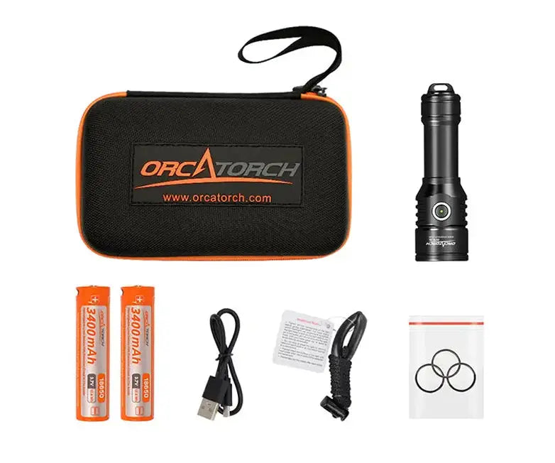 OrcaTorch Recreational Diving D570-RL 2.0 torcia subacquea 1500 lm 1 batteria