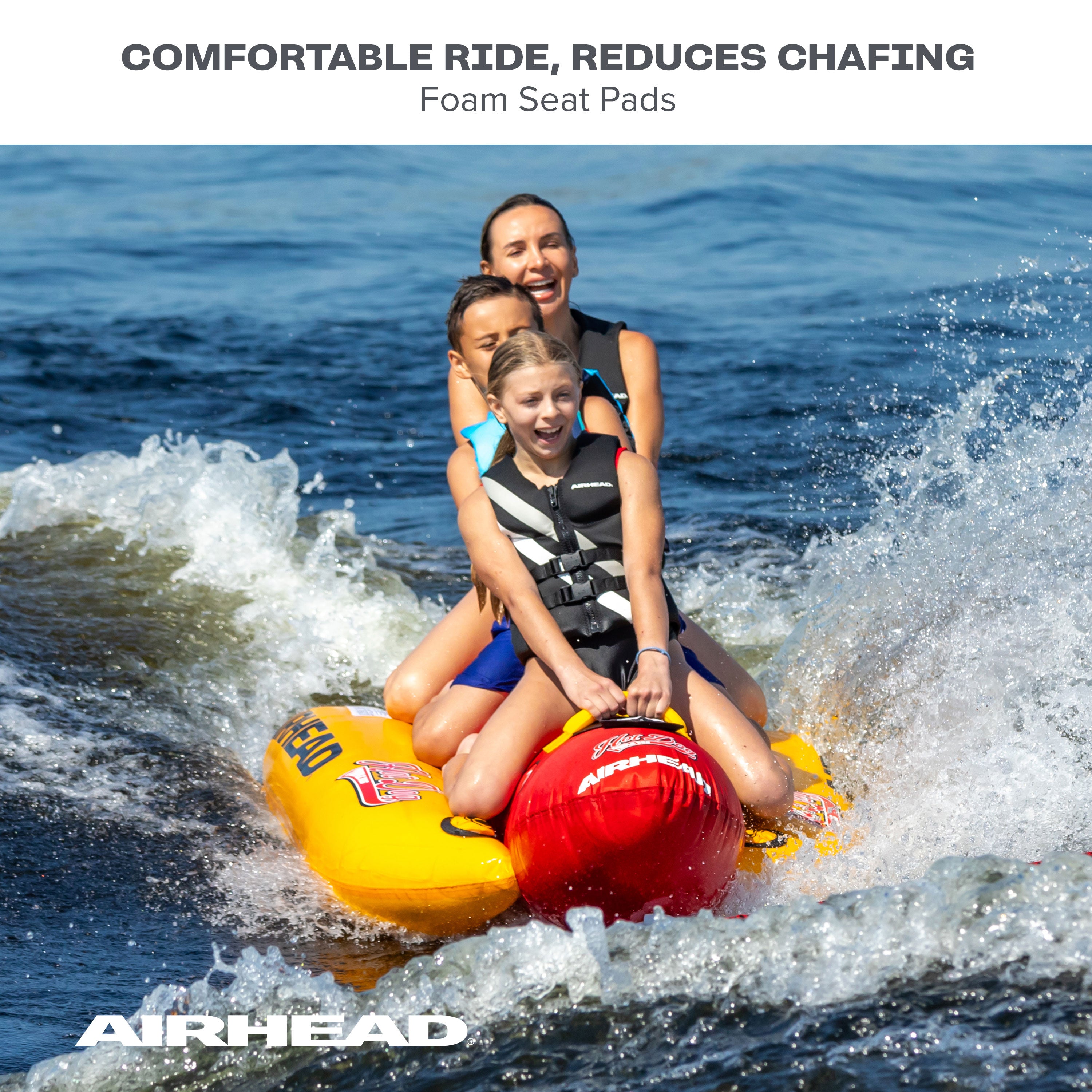 AIRHEAD Towable Tubes Triple Dog trainabile da traino per 3 persone