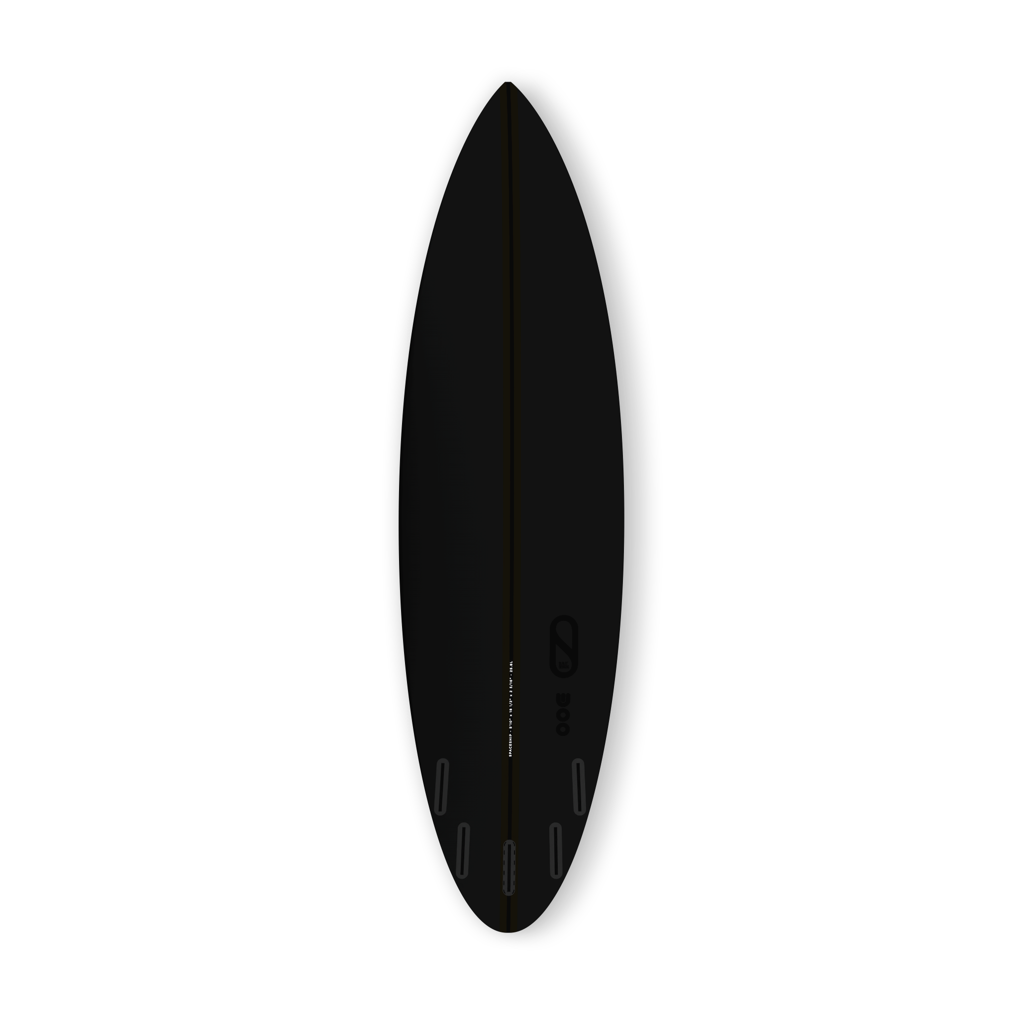 Firewire Slater Designs Spaceship tavola surf nera 5'6" I-Bolic 2.0