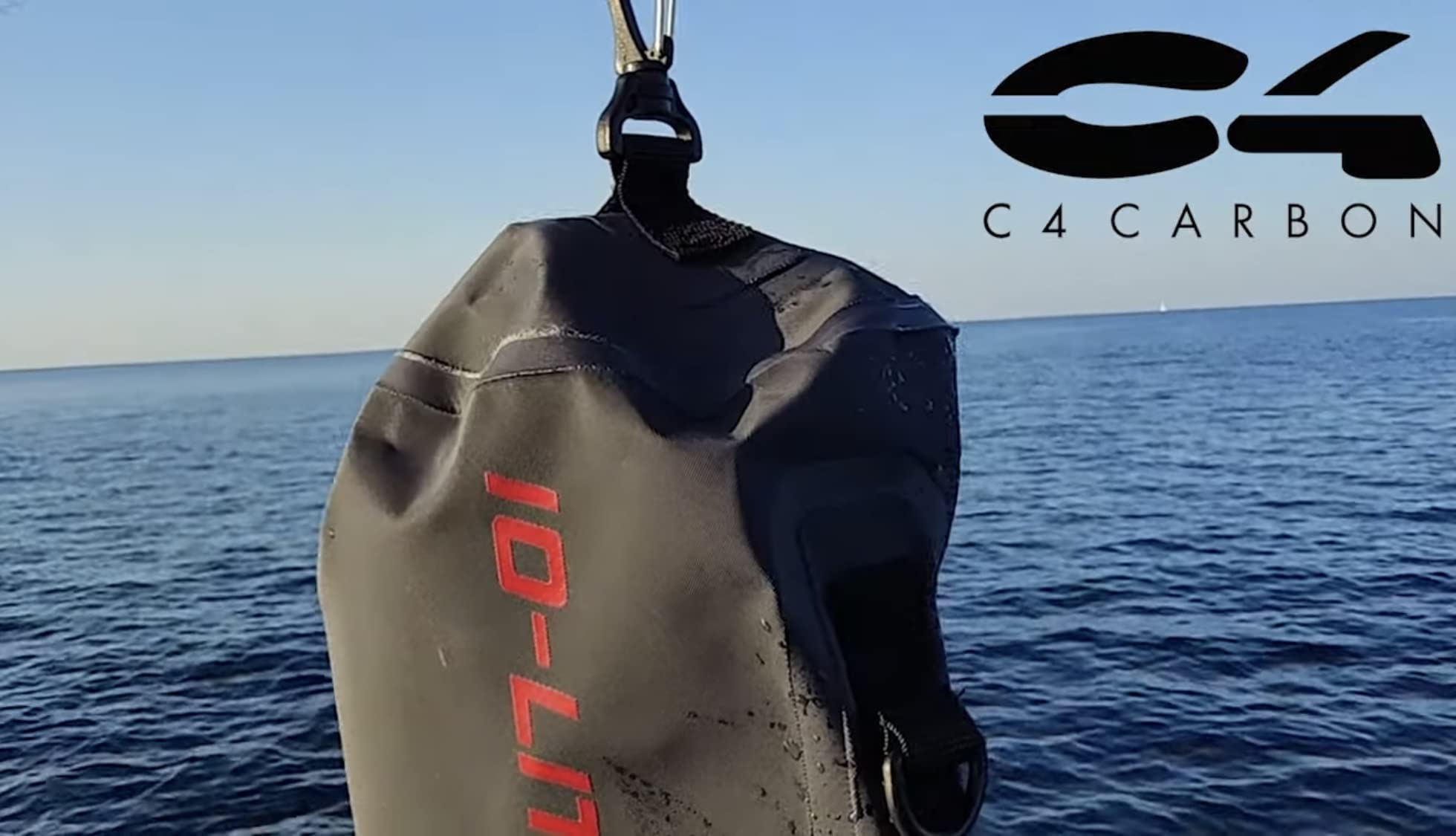 C4 Bags sacca stagna 10 L grigio scuro impermeabile