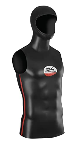 C4 Wetsuits BLACK SKIN sottomuta 2 mm con cappuccio taglia 6