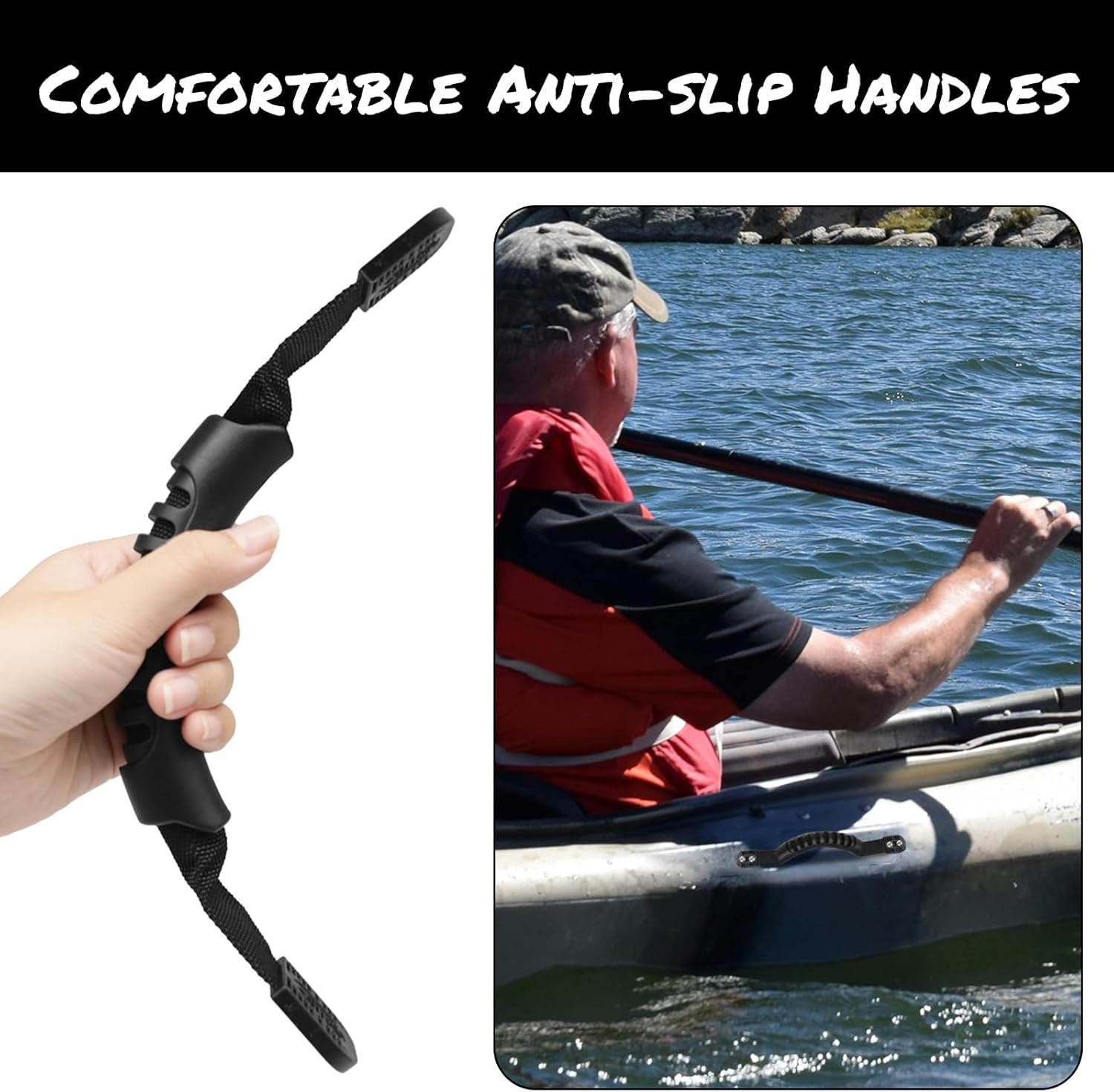 NEW-Vi Kayak Carry Handles maniglie trasporto kayak 4 pezzi