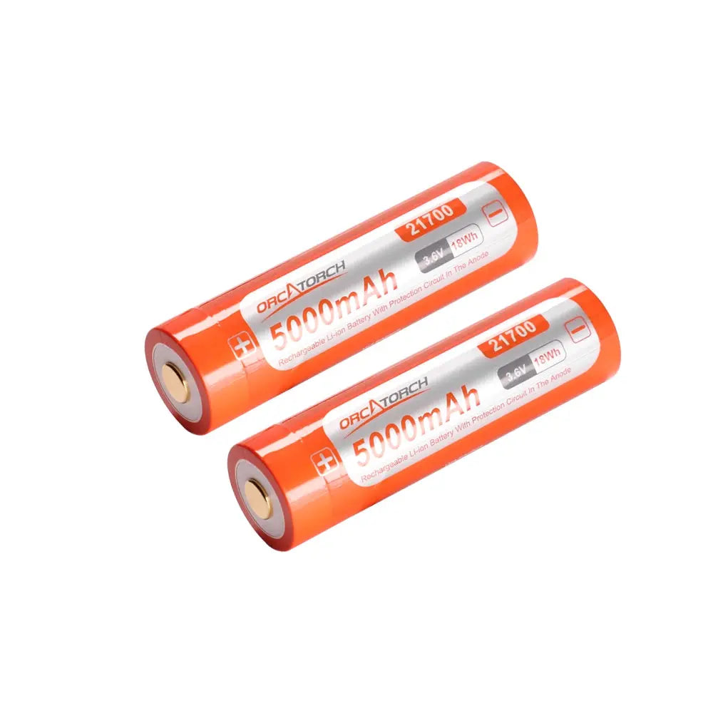 OrcaTorch Batteries & Chargers 21700 batteria USB-C 1 pezzo 5000 mAh