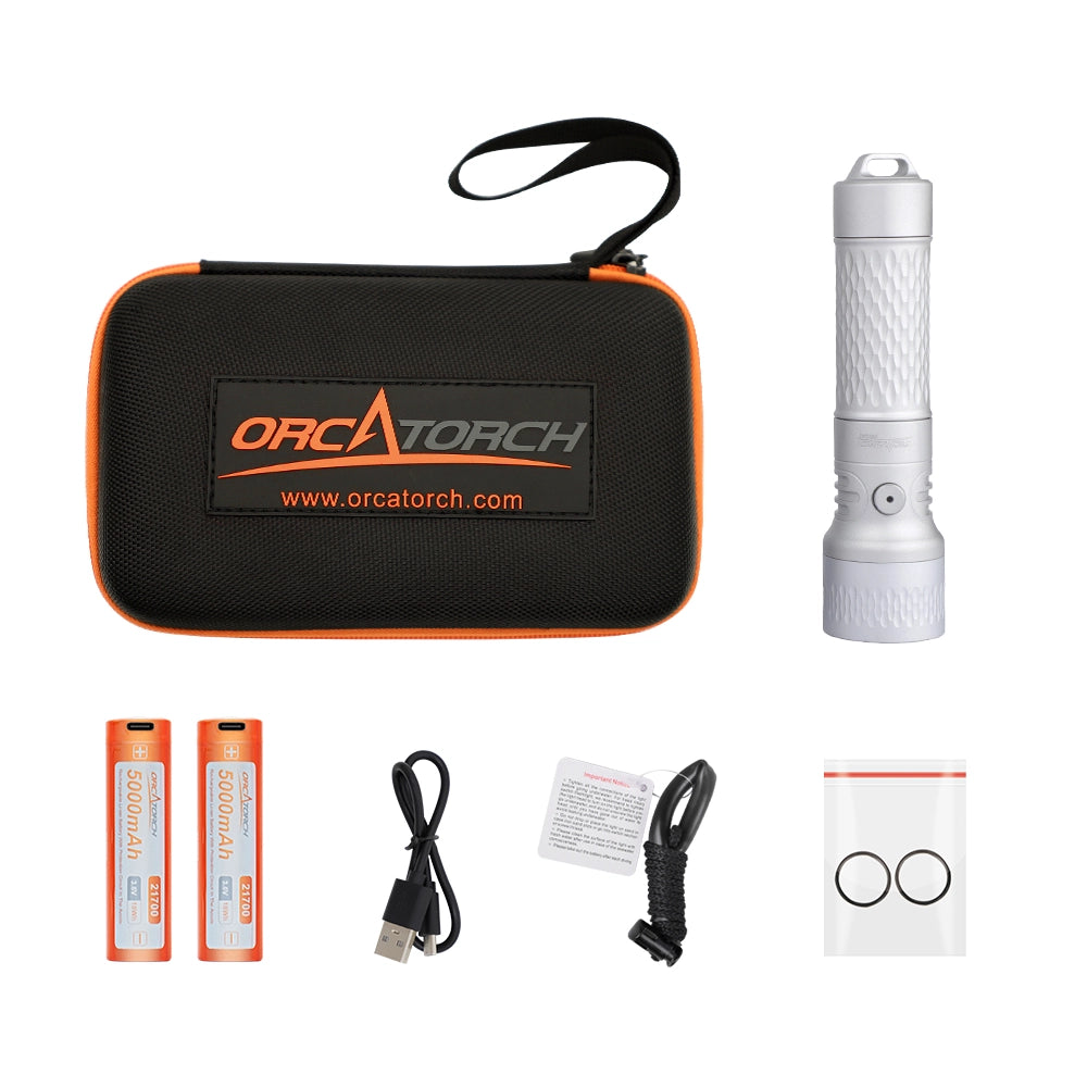 OrcaTorch Recreational Diving ORCA7 torcia subacquea 3000 lumen
