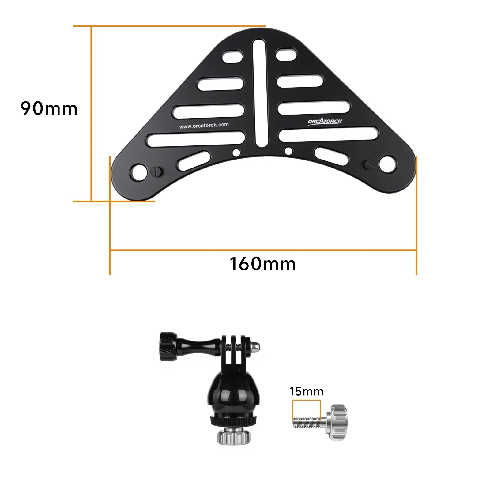 OrcaTorch Arms & Trays H02 vassoio fotocamera subacquea per action cam