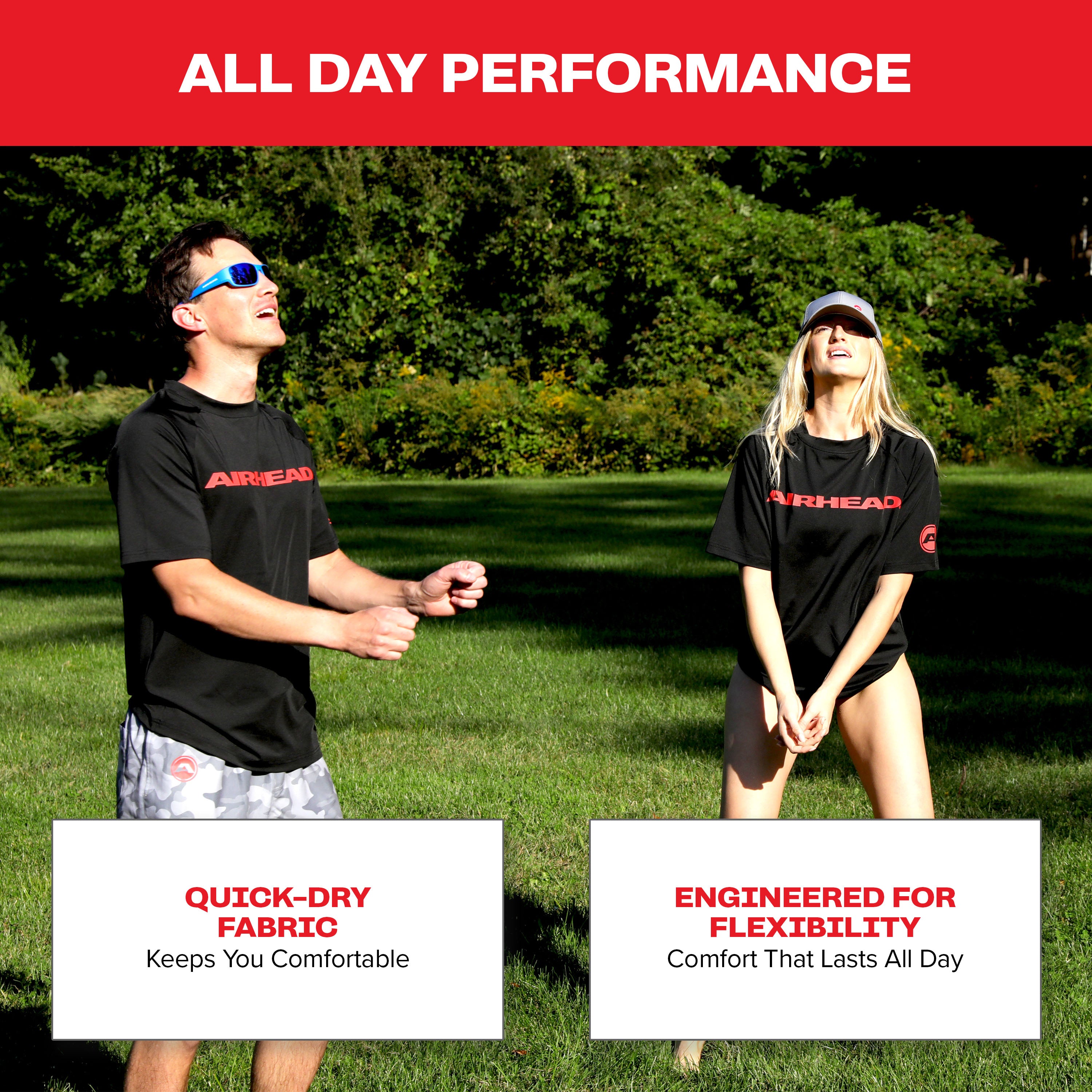 AIRHEAD Boating Accessories Short Sleeve T-Shirt maglietta nera S UPF 50+