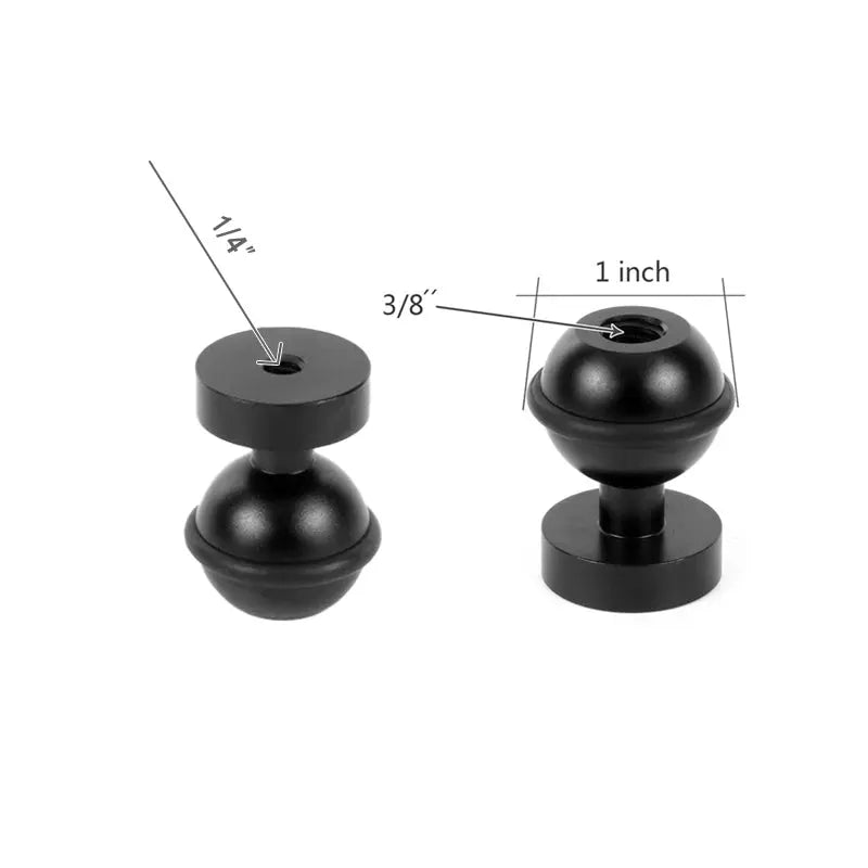OrcaTorch Arms & Trays M04 supporto sferico per luce subacquea 1/4"