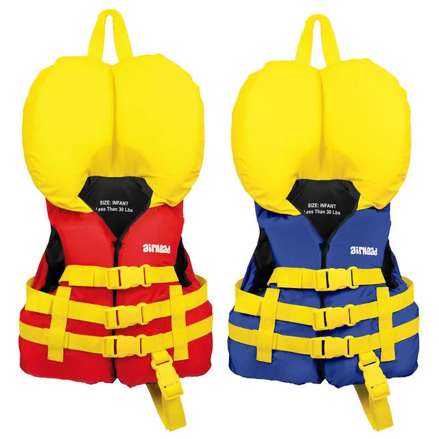 AIRHEAD Life Jackets & Safety Gear Classic Life Jacket Vest giubbotto salvagente neonato blu rosso