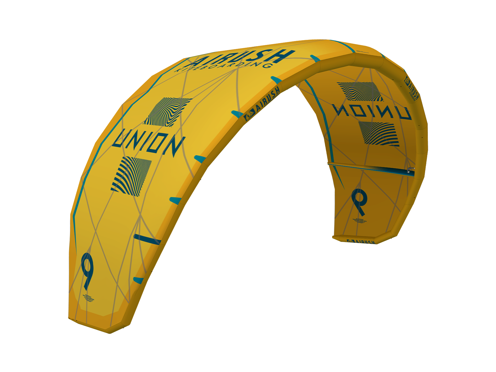 Airush Kites Union V6 kite 7 m² rosso teal big air