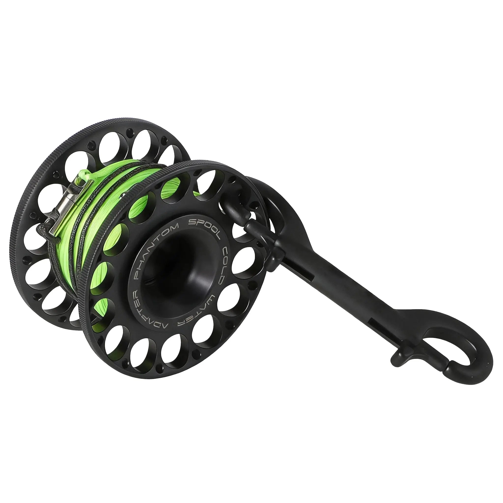 OrcaTorch Accessories Phantom 2.0 30M mulinello sub nero+verde in alluminio
