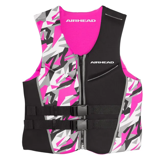 AIRHEAD Life Jackets & Safety Gear Camo Cool Neolite Kwik-Dry giubbotto salvagente donna XS-L rosa blu
