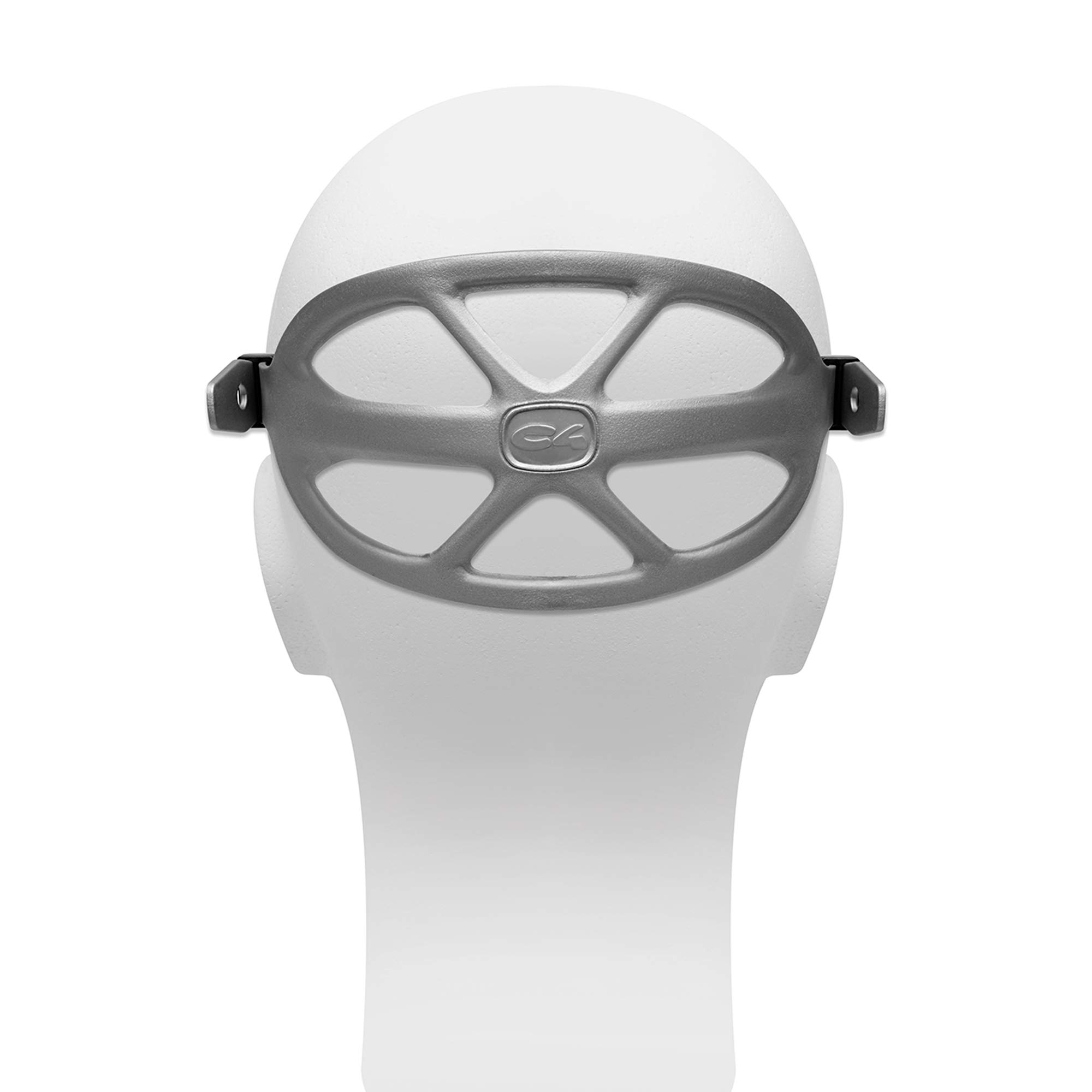 C4 Masks and Snorkels Falcon maschera subacquea apnea Silver antiappannamento volume ridotto