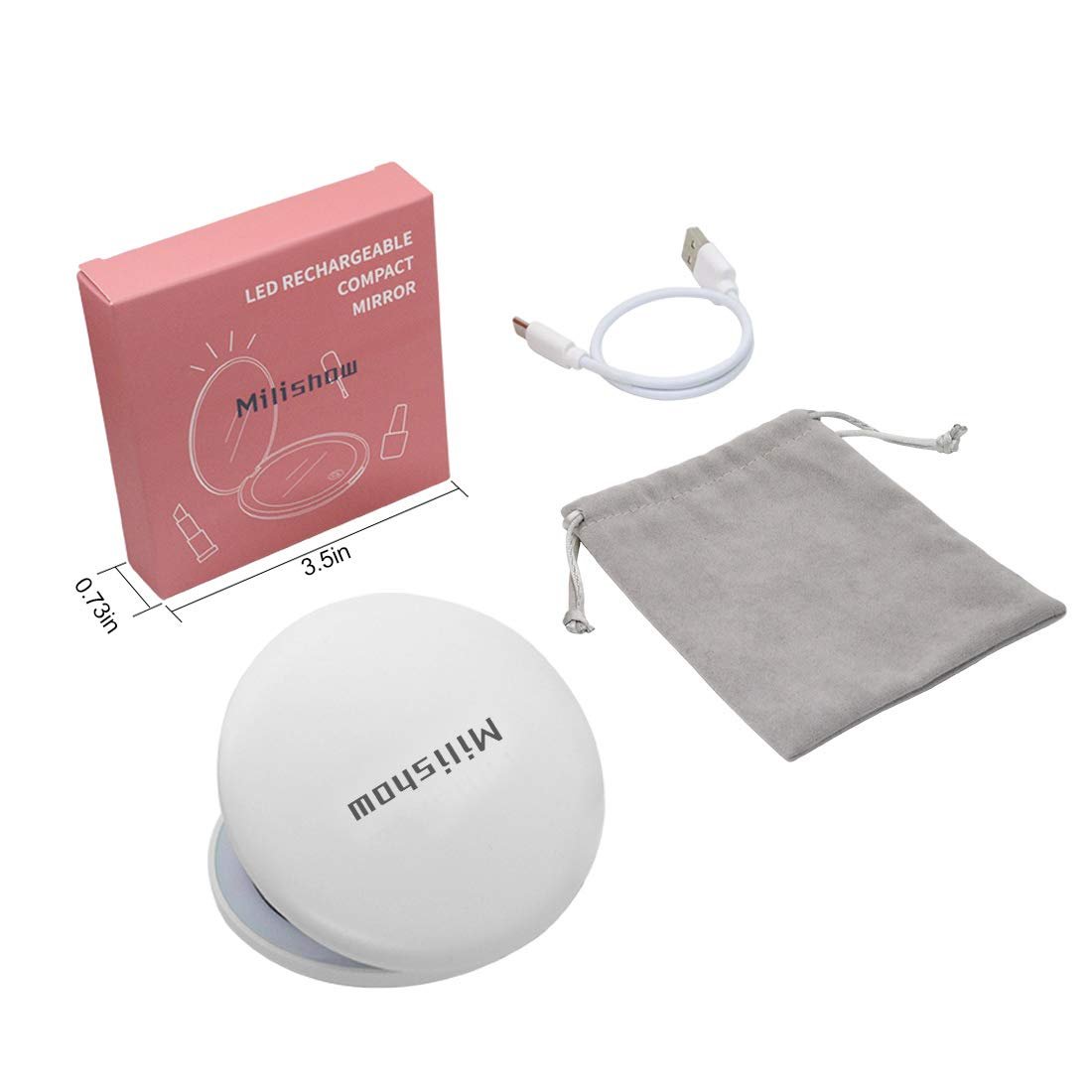 NEW-Vi Beauty Mirror Milishow specchietto cosmetico LED
