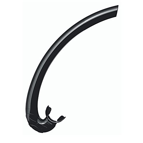 C4 Mistral Soft snorkel nero per apnea e pesca subacquea