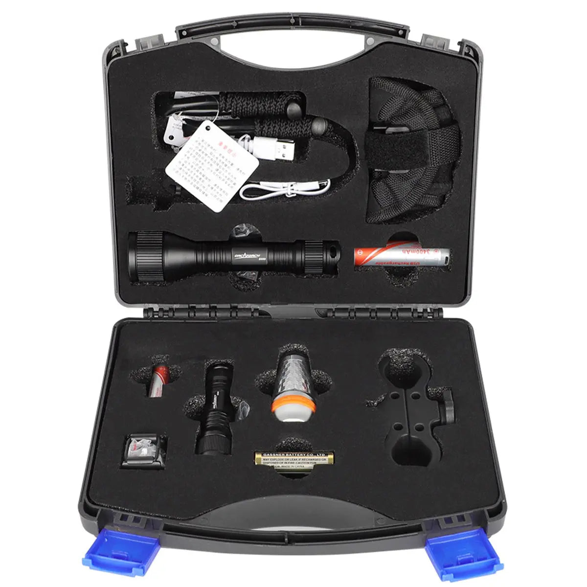 OrcaTorch Recreational Diving SP550 kit torce subacquee