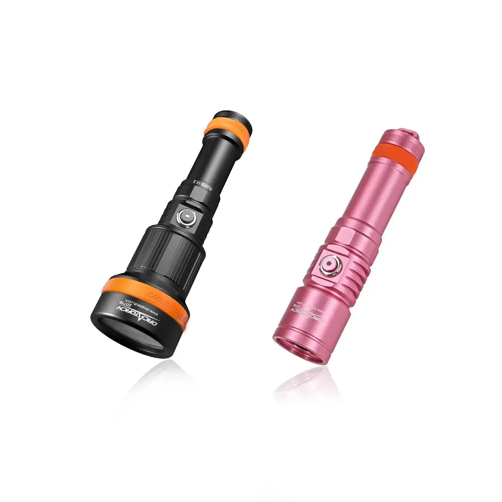 OrcaTorch Recreational Diving ZD710 MK2 bundle torcia subacquea