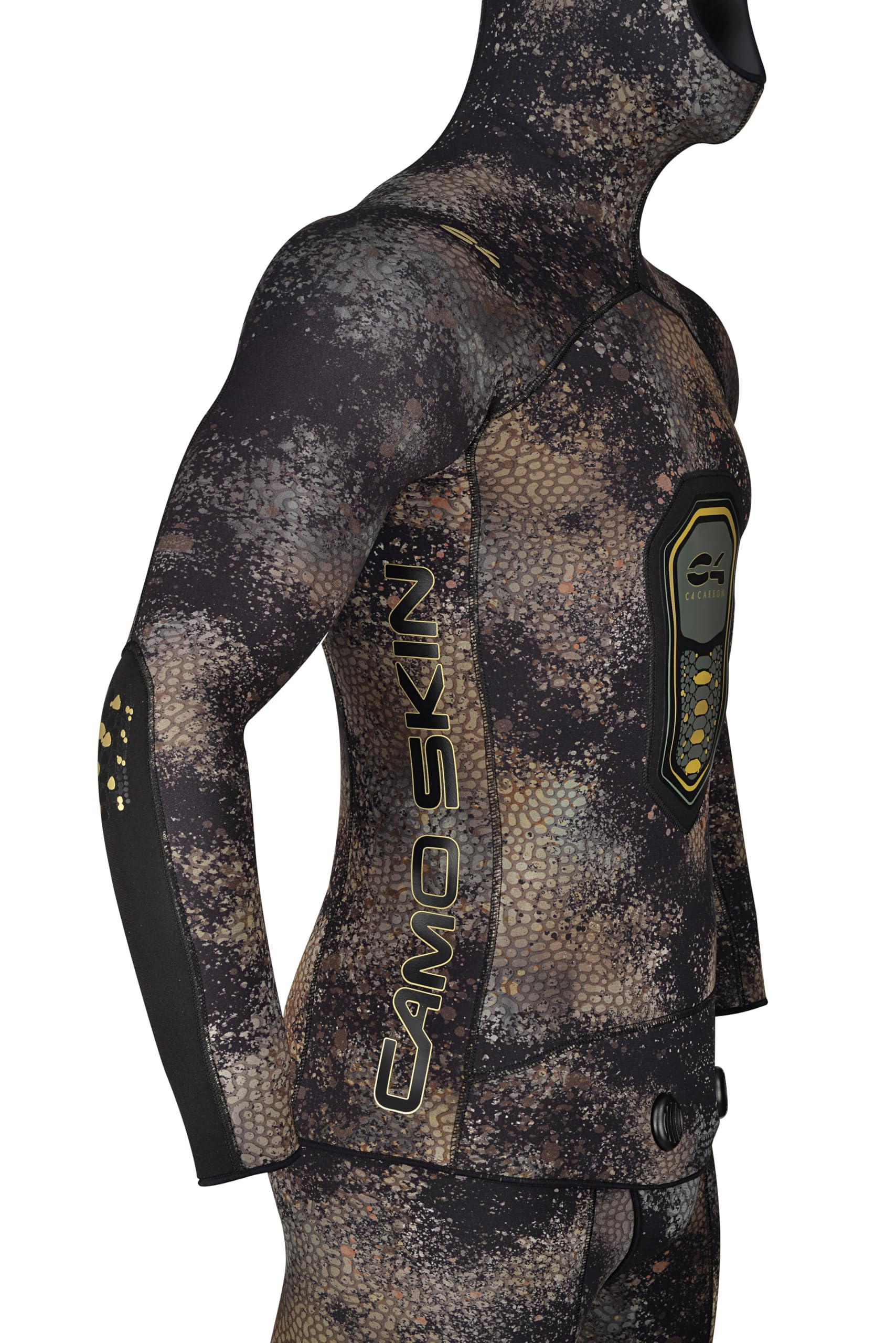 C4 Wetsuits CAMO SKIN muta mimetica 5 mm giacca