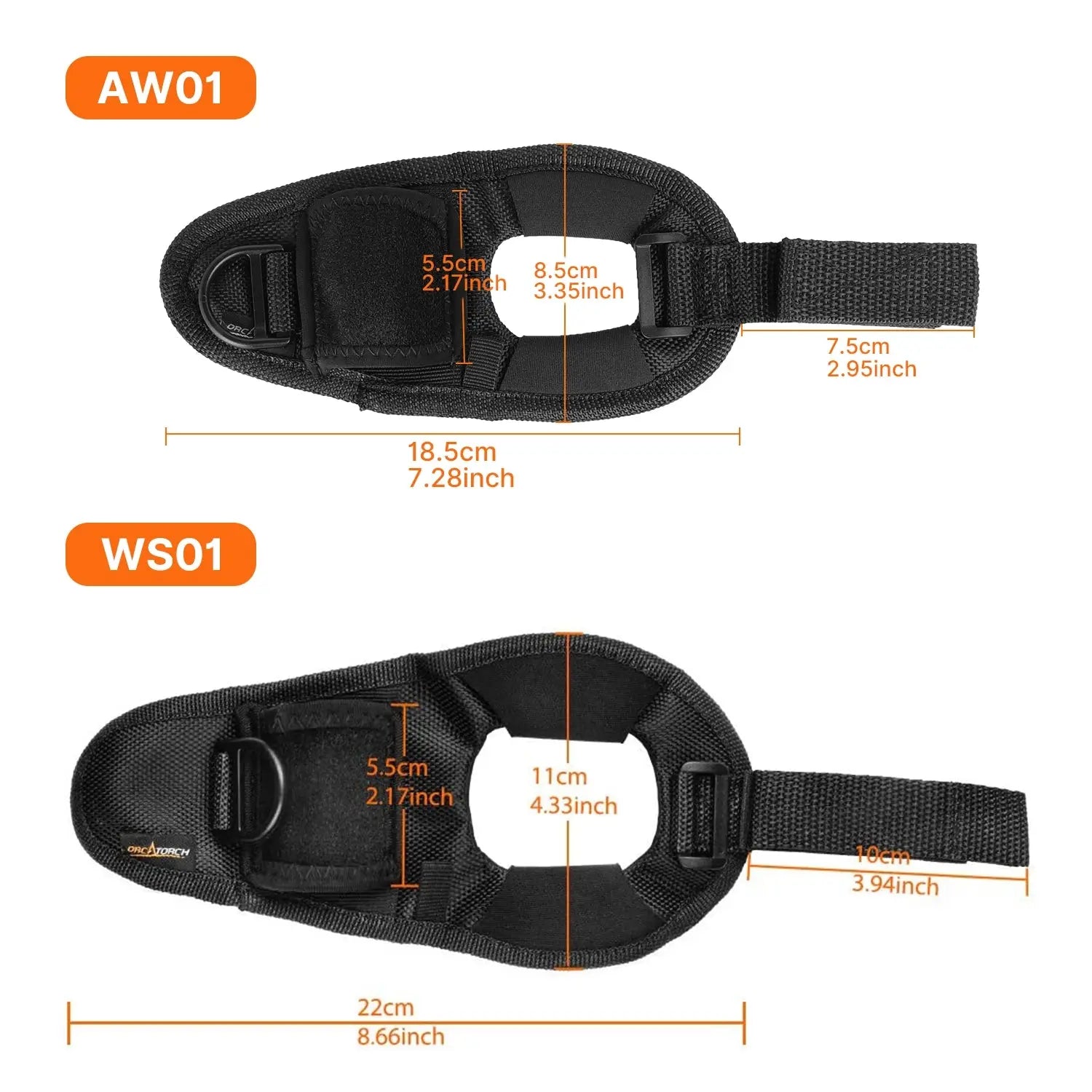 OrcaTorch Accessories WS01 cinturino da polso per torcia