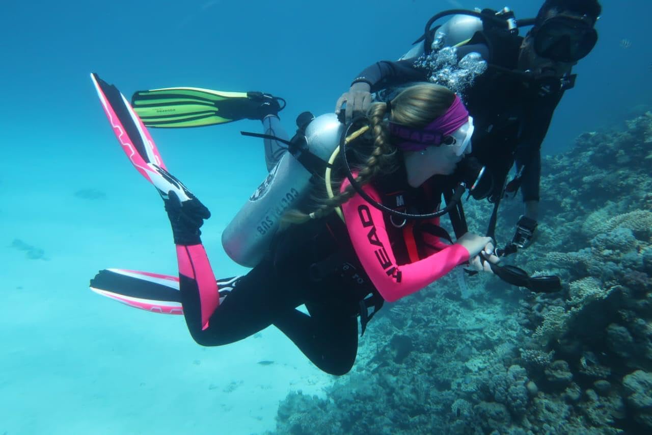 Aqualung Pinne da immersione PHAZER pinne sub bianco e rosa