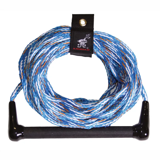 AIRHEAD Water Ski Ropes 1 Section Water Ski Tow Rope corda 75 ft maniglia in alluminio