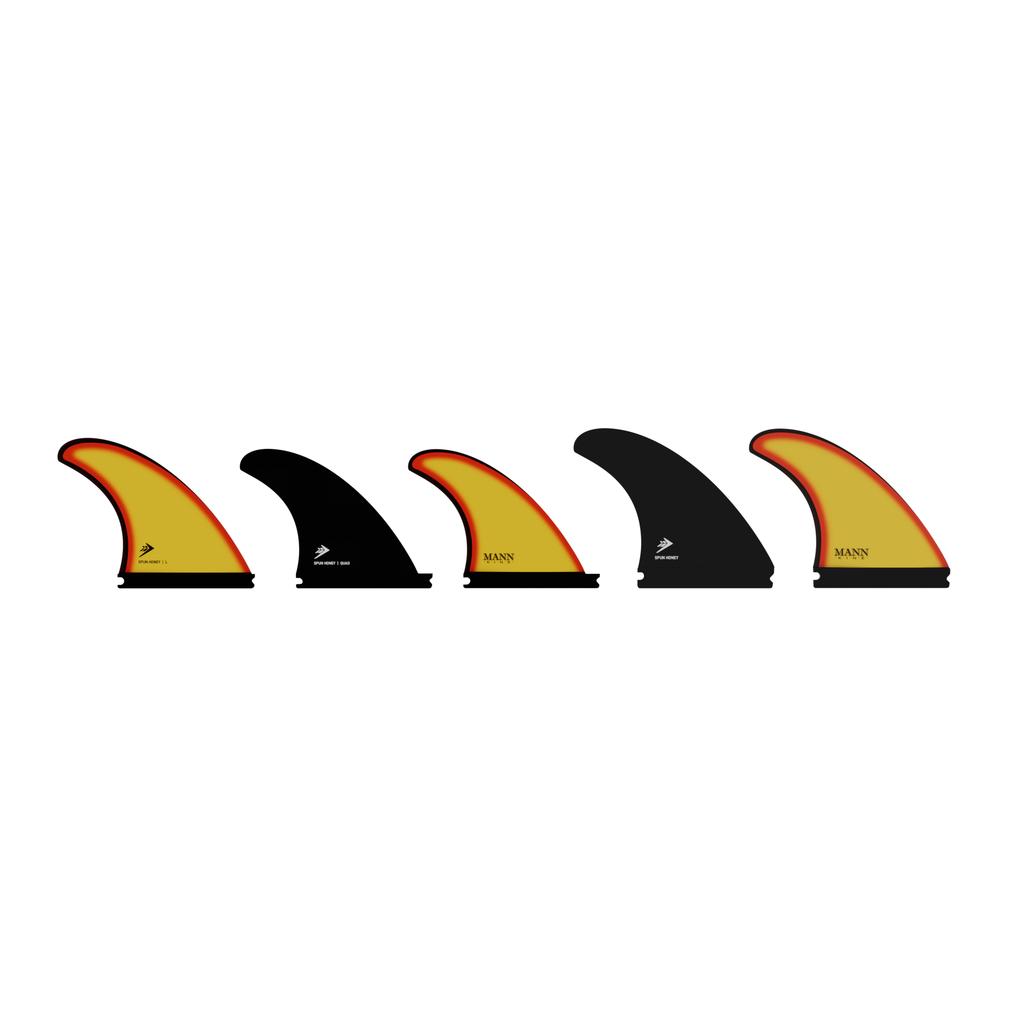 Firewire Accessories Spun Honey Fin Set pinne 5 pinne Single Tab Large