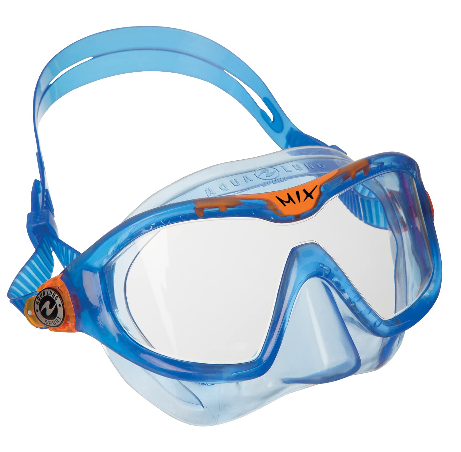 Aqualung Combos da snorkeling Combo Mix maschera e boccaglio blu e arancione