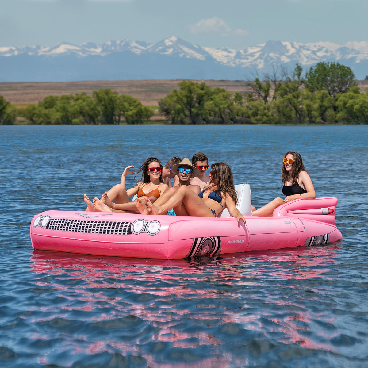 AIRHEAD Lake & River Floats Classic Cruiser galleggiante gonfiabile 8 persone rosa