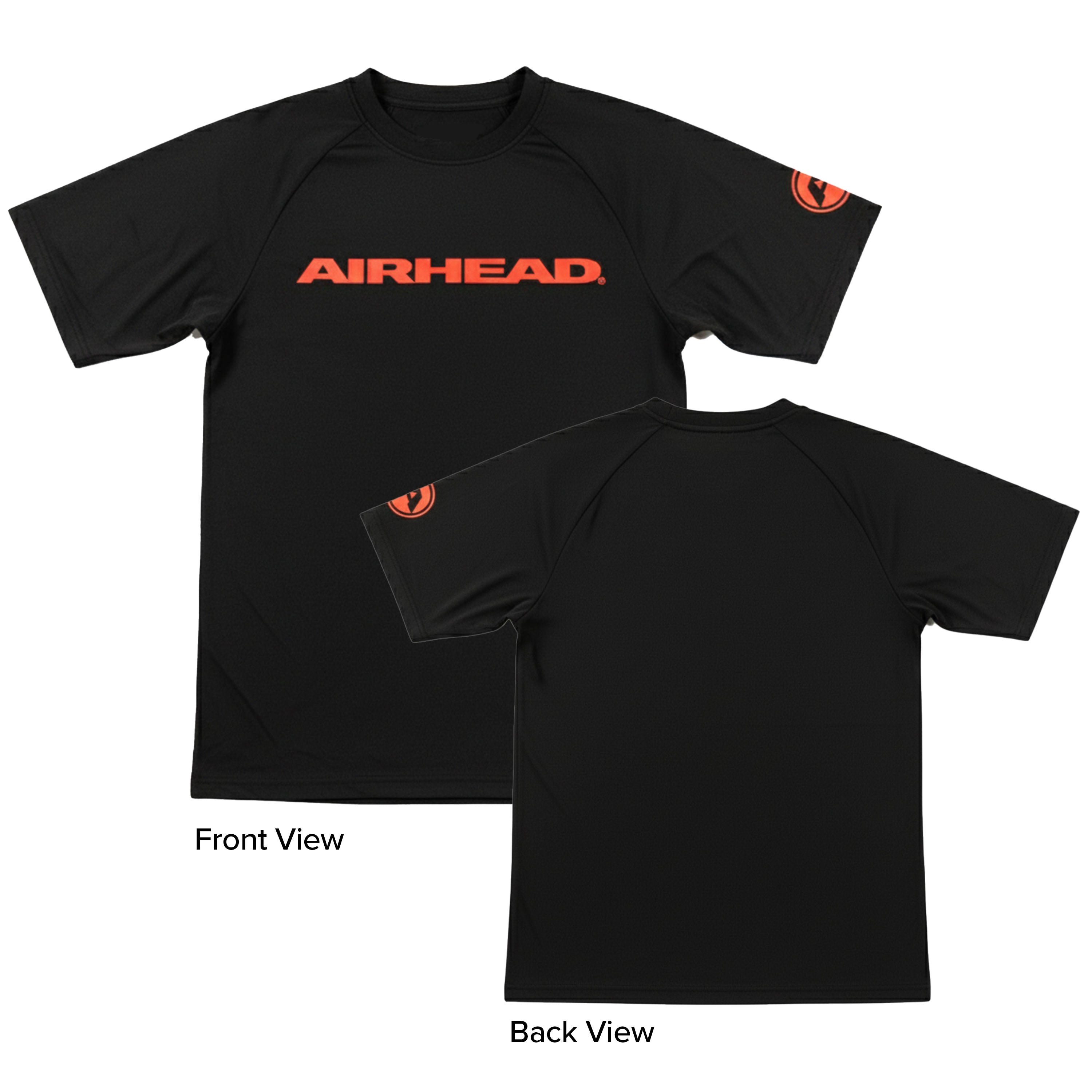 AIRHEAD Boating Accessories Short Sleeve T-Shirt maglietta nera S UPF 50+