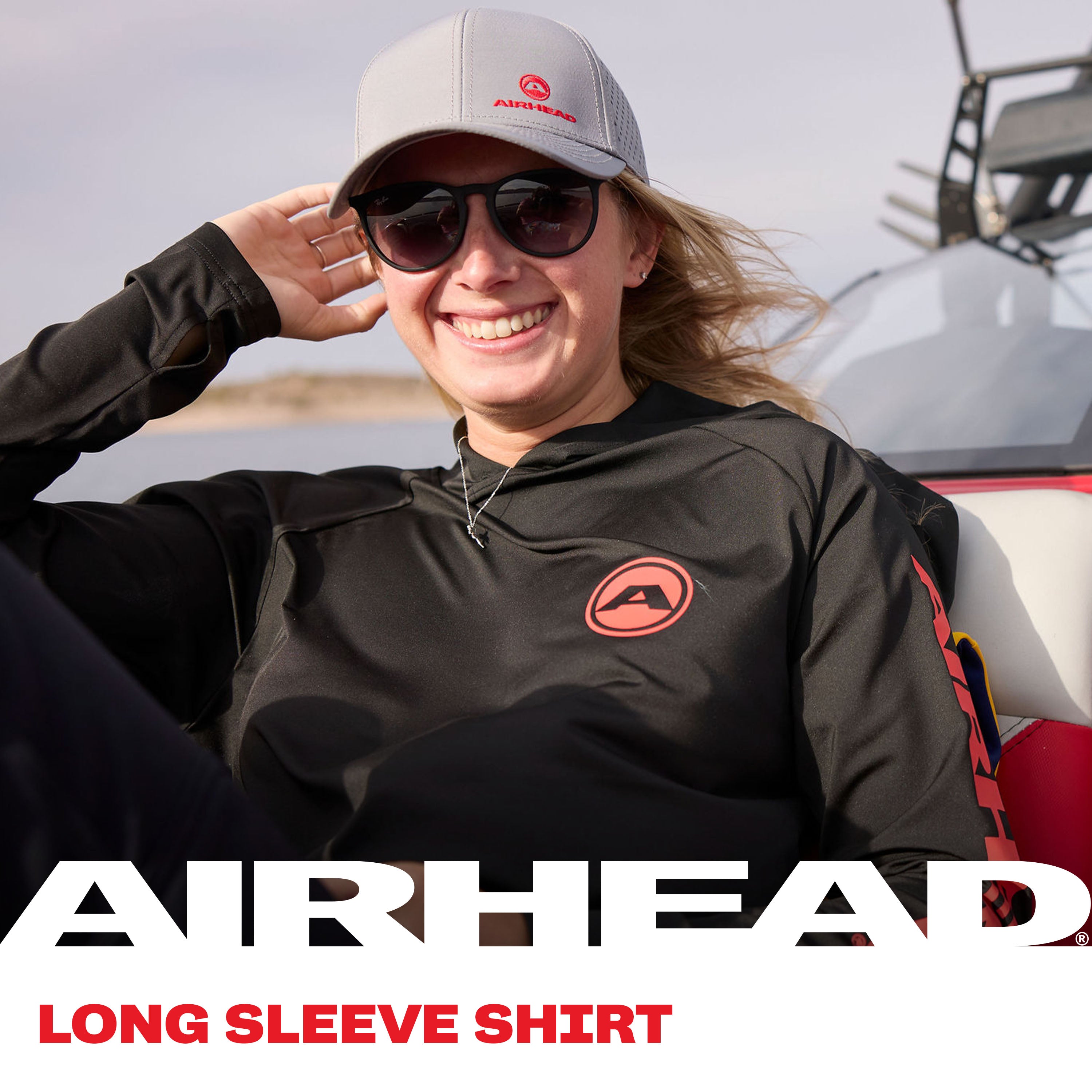 AIRHEAD Boating Accessories Long Sleeve Shirt maglia nera