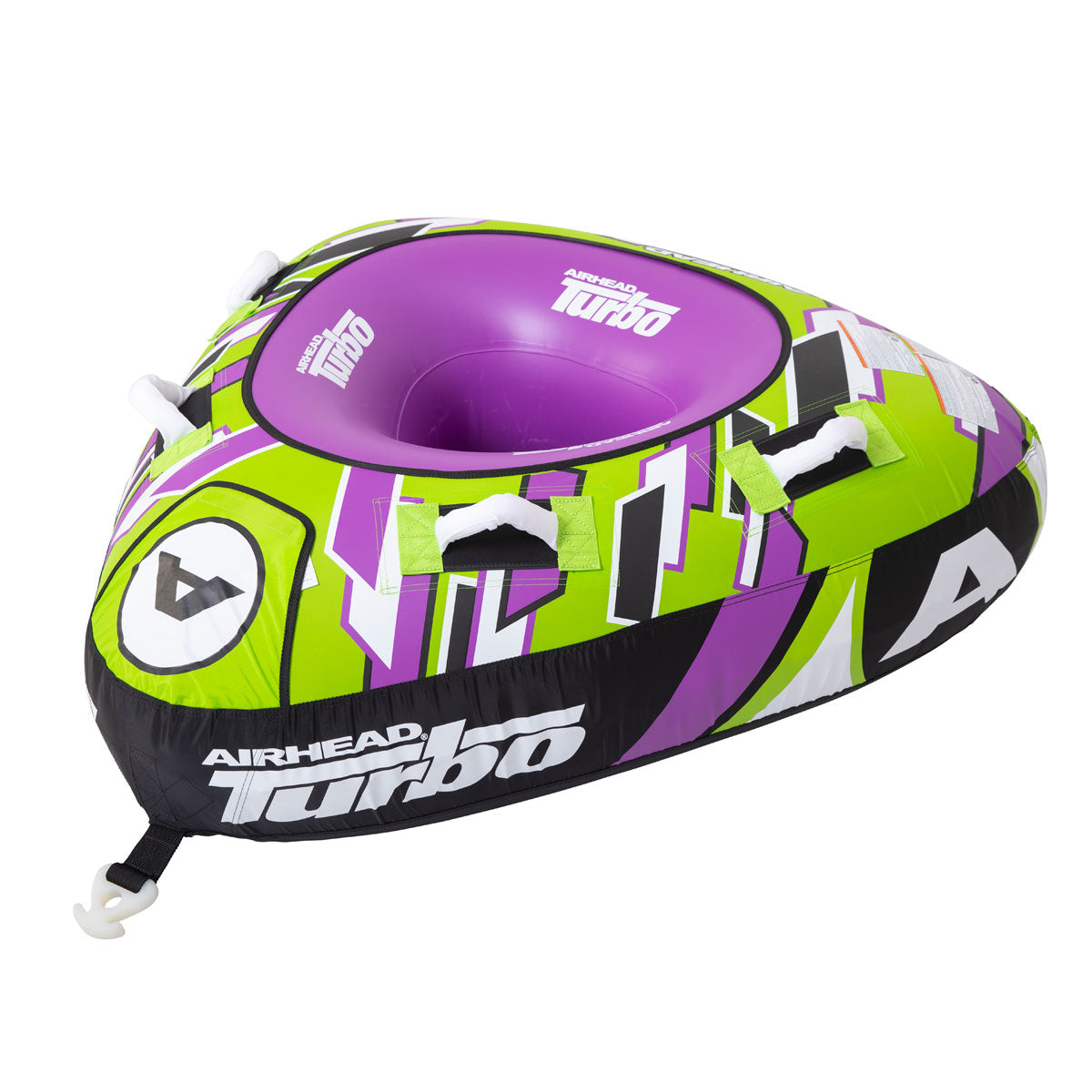 AIRHEAD Towable Tubes Turbo Blast ciambella trainabile 1 posto viola e gialla