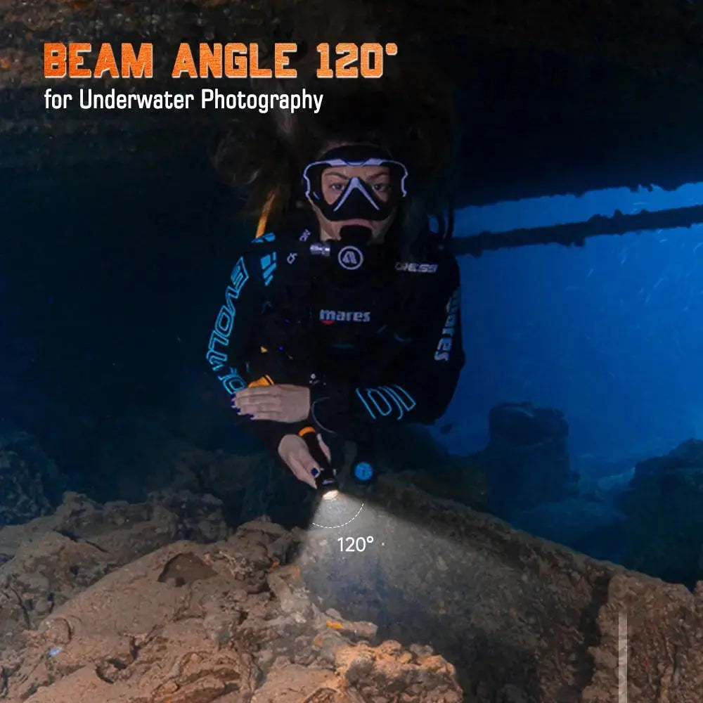 OrcaTorch U/W Photography D530V luce video subacquea 1200 lumen