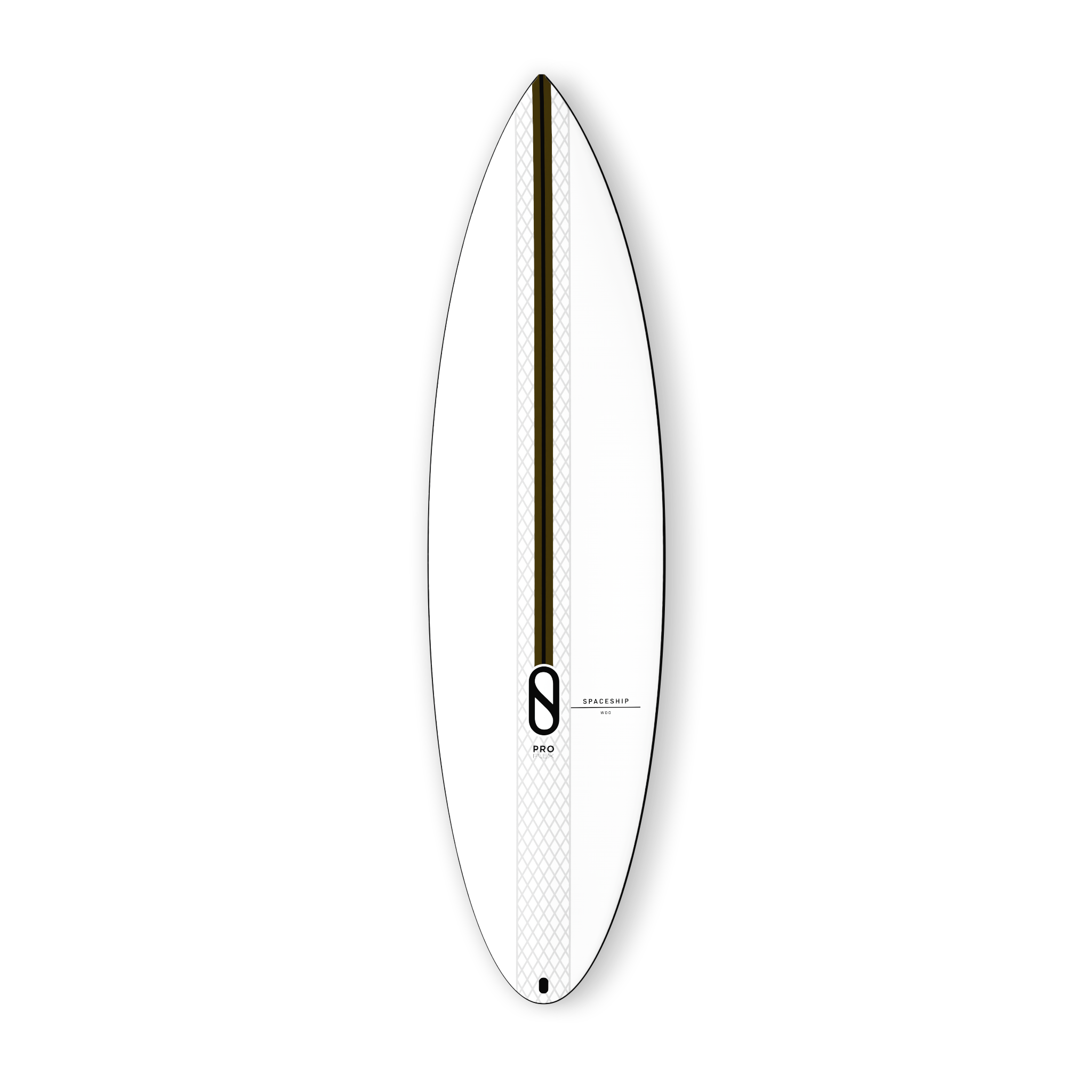 Firewire Slater Designs Spaceship tavola surf nera 5'6" I-Bolic 2.0