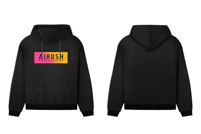 Airush Merch Hoody felpa logo rosa giallo