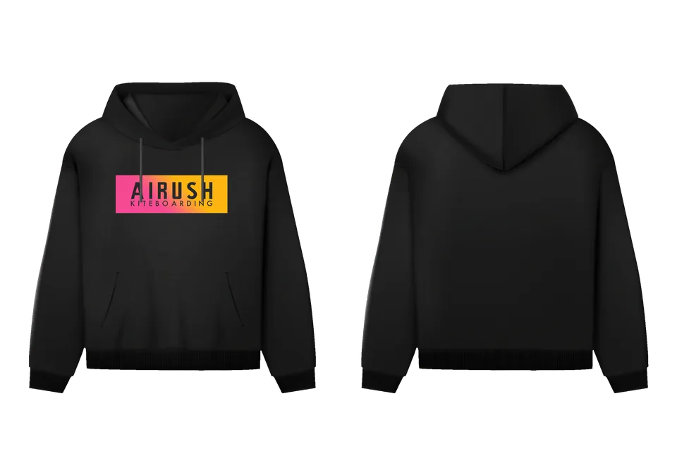 Airush Merch Hoody felpa logo rosa giallo