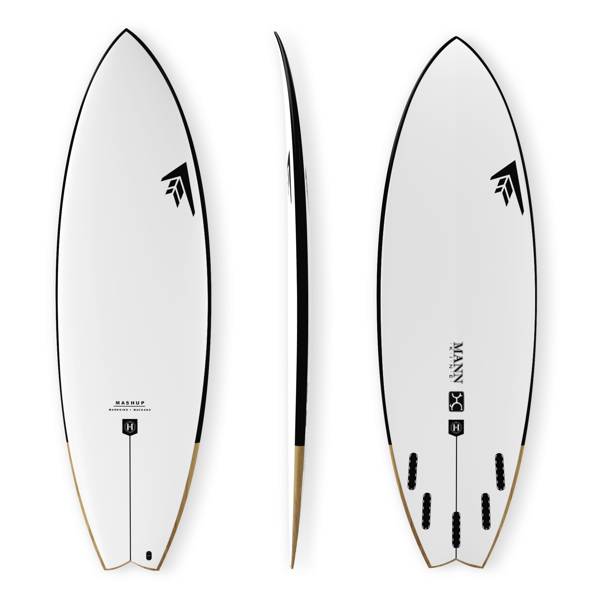 Firewire Rob Machado Mashup tavola da surf Helium nera 5'2" 24,9 L
