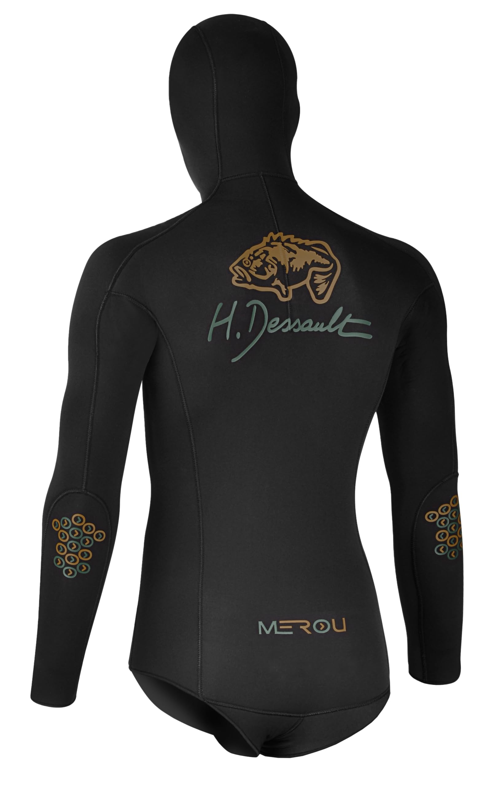 C4 Wetsuits MEROU giacca muta pesca sub 5 mm taglia 4