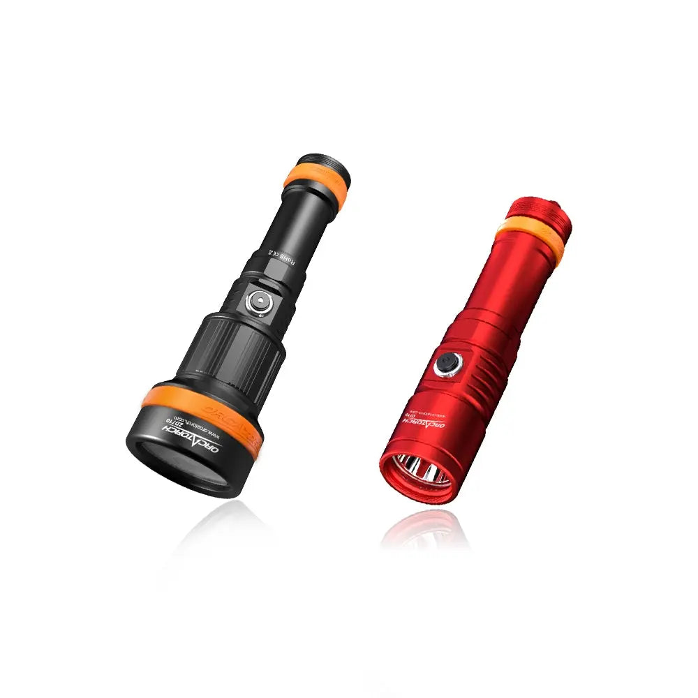OrcaTorch Recreational Diving ZD710 MK2 bundle torcia subacquea