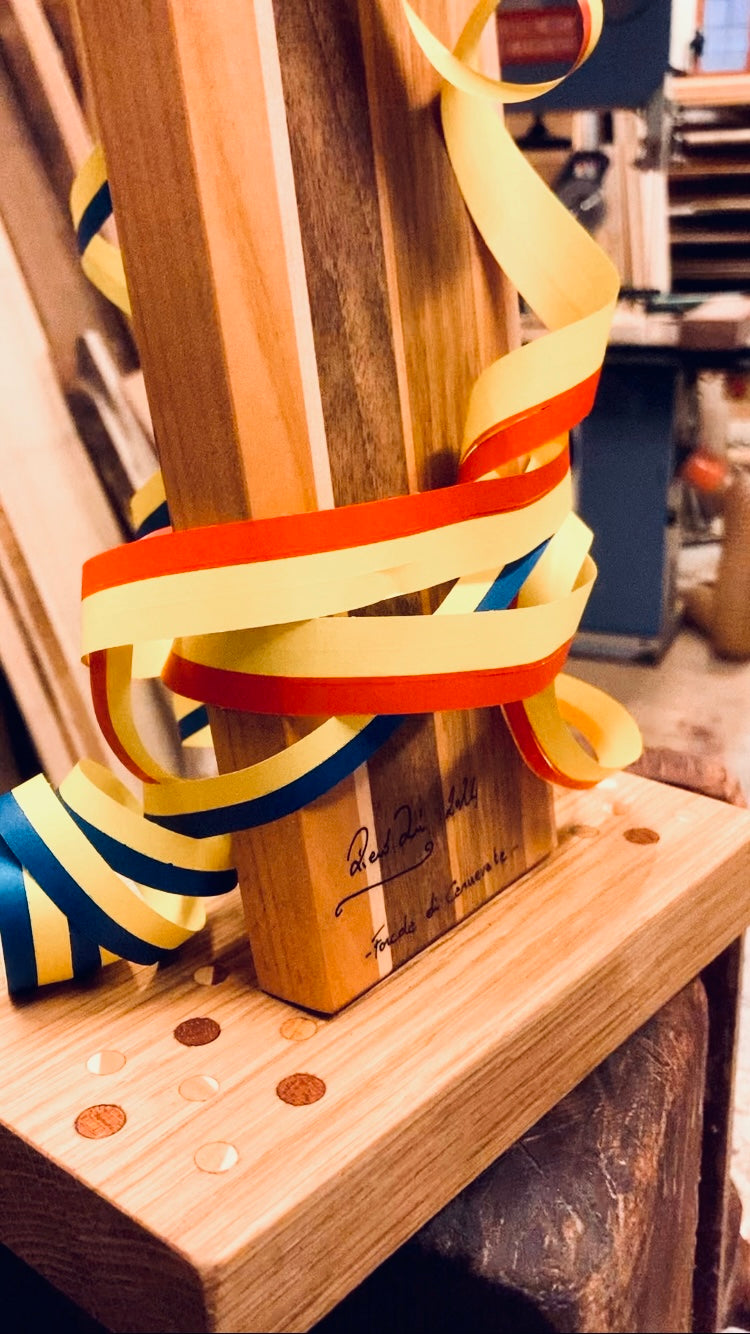 Il Forcolaio Matto Forcola Carnival Forcola in legno 67 cm Arlecchino