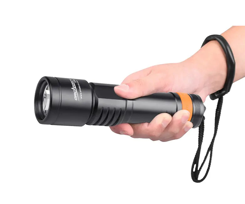 OrcaTorch Recreational Diving D700 Max torcia subacquea batteria 1×5000 mAh
